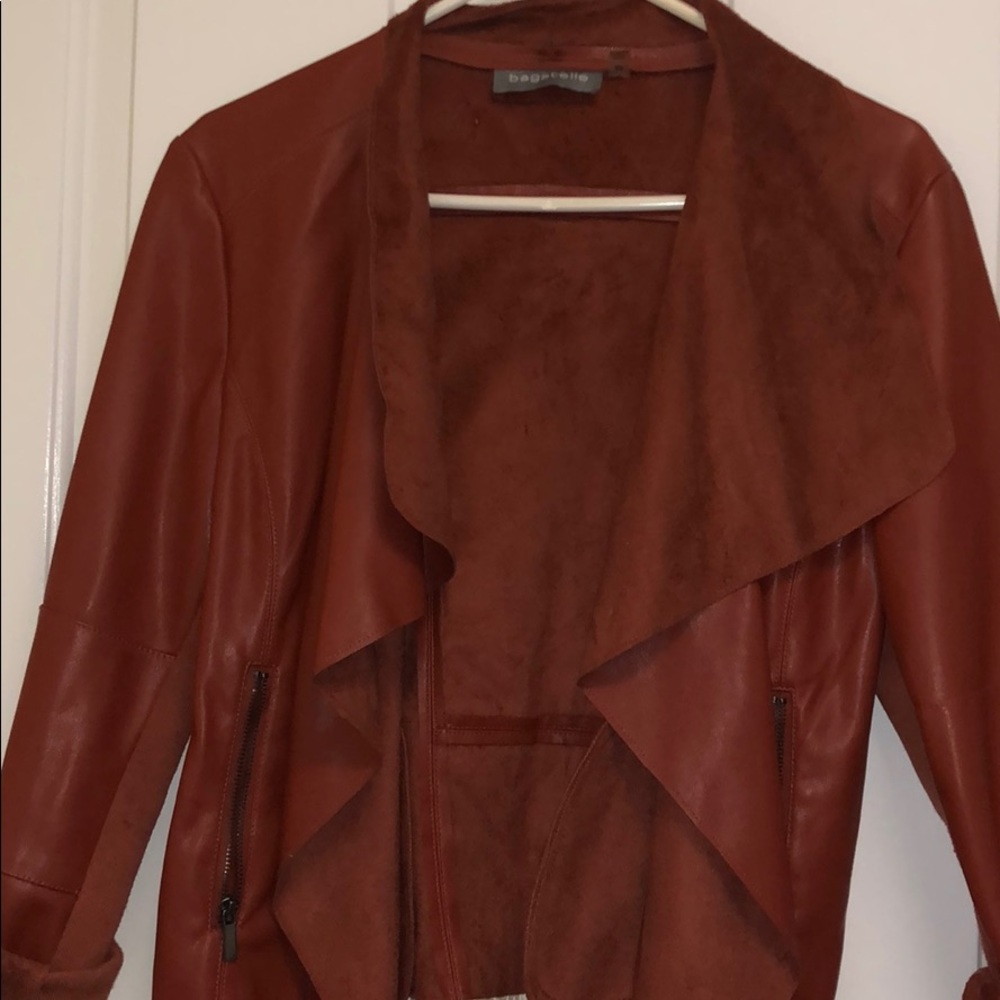 Faux leather boutique jacket